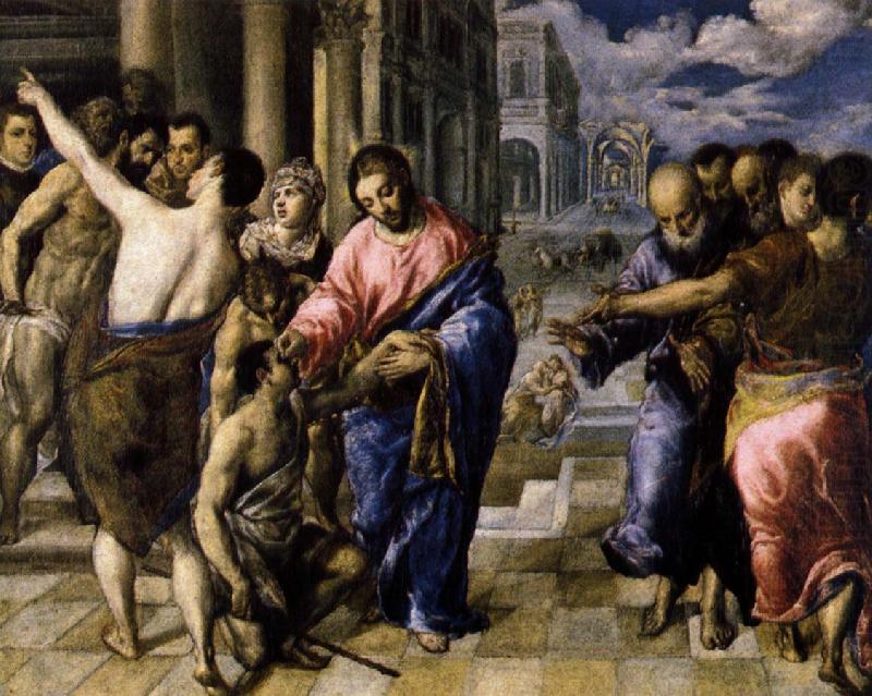 Christ Healing the Blind, El Greco